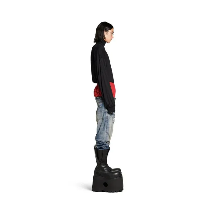Balenciaga Pants Men Men039s Layered Jeans In Black Black