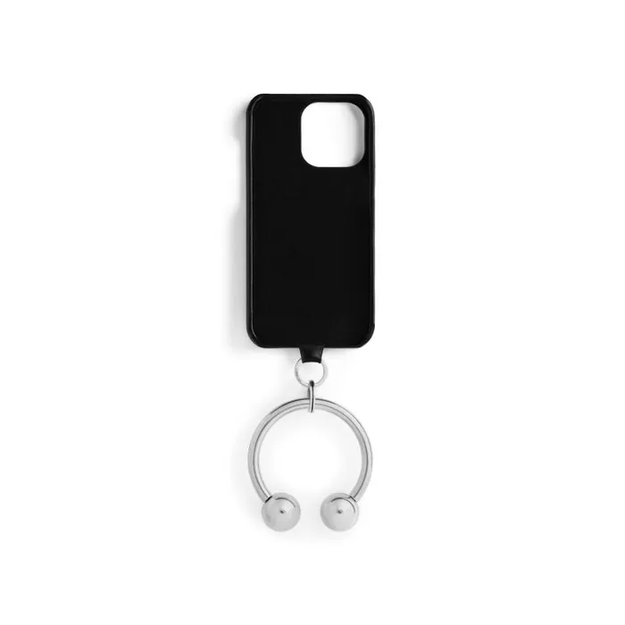 Balenciaga Phone Accessories and Keyrings Men Piercing Phone Case In Black Black