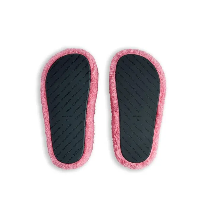 Balenciaga Sandals and Mules Women Women039s Furry Platform Sandal In Pink Pink Balenciaga Sandals and Mules Women Women039s Furry Platform Sandal In Pink Pink