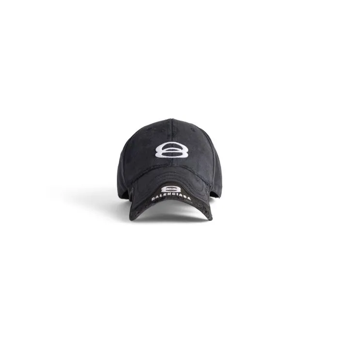 Balenciaga Scarves and Caps Men Men039s Unity Sports Icon Cap In Blackwhite Blackwhite