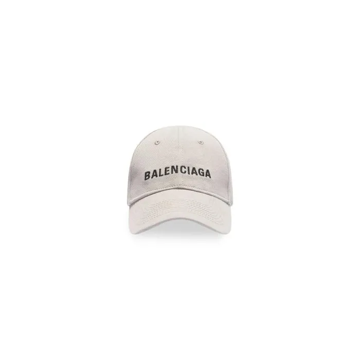 Balenciaga Scarves and Caps WomenMen Logo Cap In Leadblack Leadblack