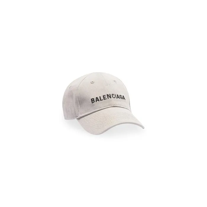 Balenciaga Scarves and Caps WomenMen Logo Cap In Leadblack Leadblack