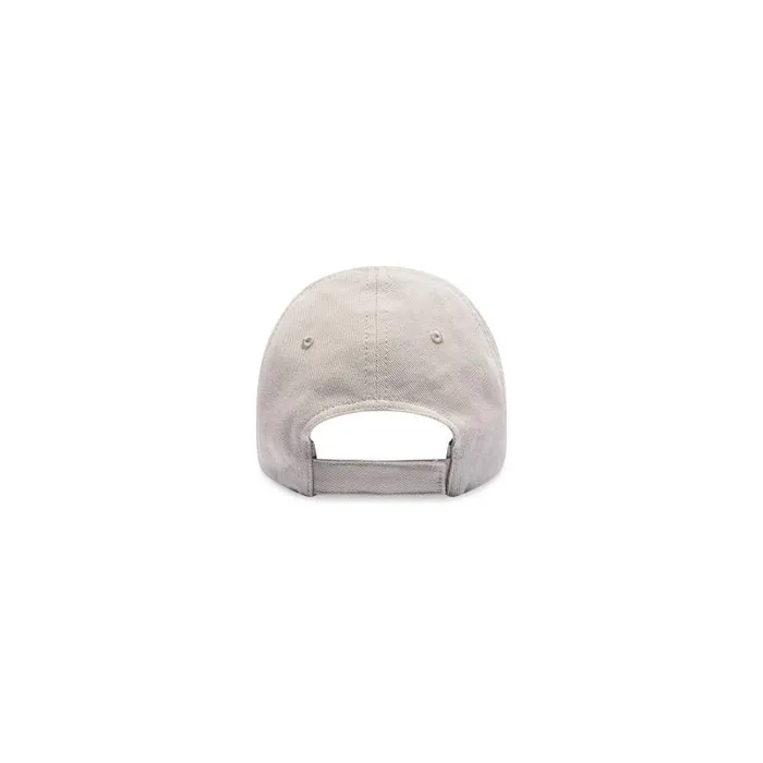 Balenciaga Scarves and Caps WomenMen Logo Cap In Leadblack Leadblack