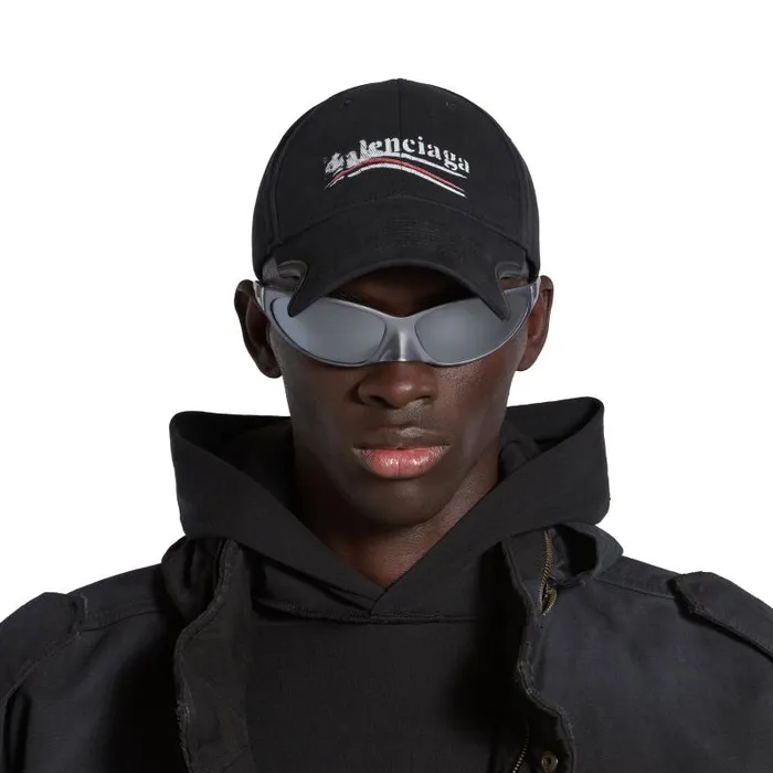 Balenciaga Scarves and Caps WomenMen Political Stencil Cap In Blackwhite Blackwhite Balenciaga Scarves and Caps WomenMen Political Stencil Cap In Blackwhite Blackwhite