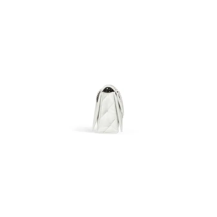 Balenciaga Shoulder Bags Women Women039s Crush Small Chain Bag Quilted In Optic White Optic White Balenciaga Shoulder Bags Women Women039s Crush Small Chain Bag Quilted In Optic White Optic White