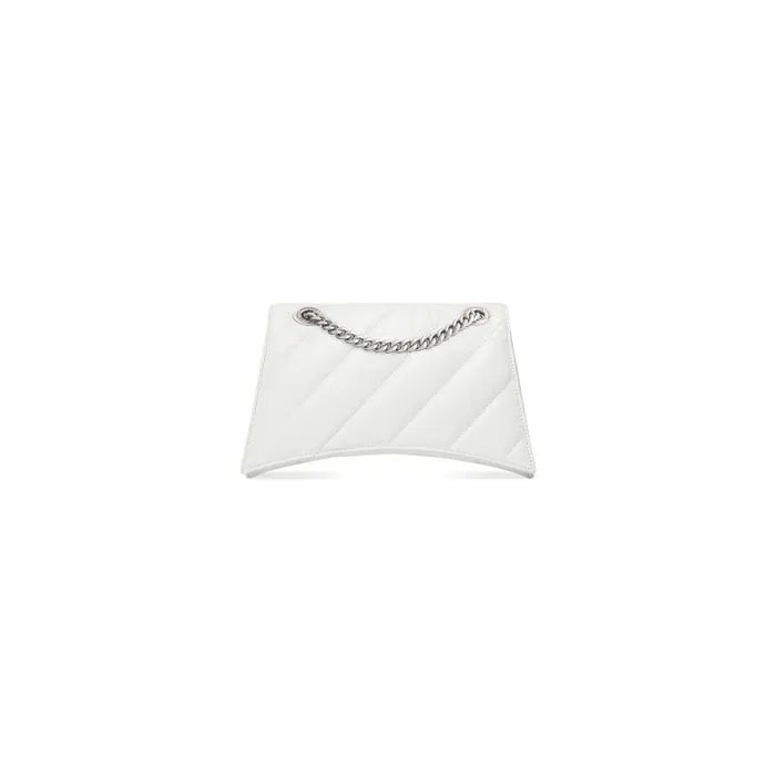 Balenciaga Shoulder Bags Women Women039s Crush Small Chain Bag Quilted In Optic White Optic White Balenciaga Shoulder Bags Women Women039s Crush Small Chain Bag Quilted In Optic White Optic White