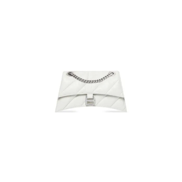 Balenciaga Shoulder Bags Women Women039s Crush Small Chain Bag Quilted In Optic White Optic White Balenciaga Shoulder Bags Women Women039s Crush Small Chain Bag Quilted In Optic White Optic White