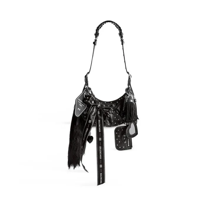Balenciaga Shoulder Bags Women Women039s Le Cagole Collector Xs Shoulder Bag With Rhinestones In Black Black Balenciaga Shoulder Bags Women Women039s Le Cagole Collector Xs Shoulder Bag With Rhinestones In Black Black