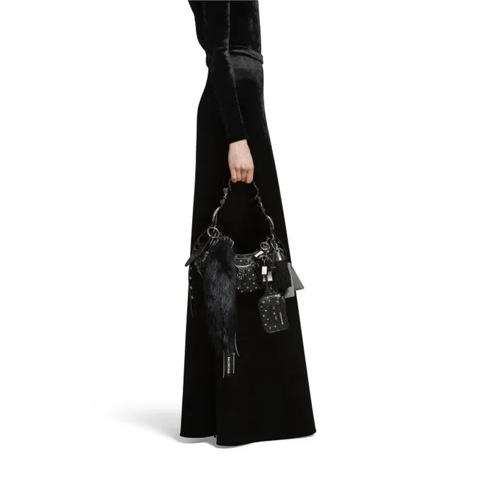 Balenciaga Shoulder Bags Women Women039s Le Cagole Collector Xs Shoulder Bag With Rhinestones In Black Black Balenciaga Shoulder Bags Women Women039s Le Cagole Collector Xs Shoulder Bag With Rhinestones In Black Black