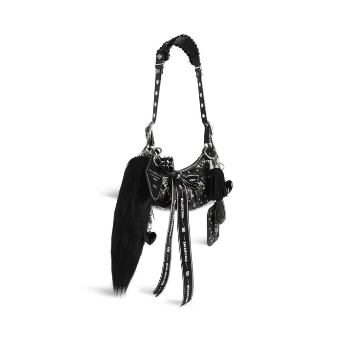 Balenciaga Shoulder Bags Women Women039s Le Cagole Collector Xs Shoulder Bag With Rhinestones In Black Black Balenciaga Shoulder Bags Women Women039s Le Cagole Collector Xs Shoulder Bag With Rhinestones In Black Black