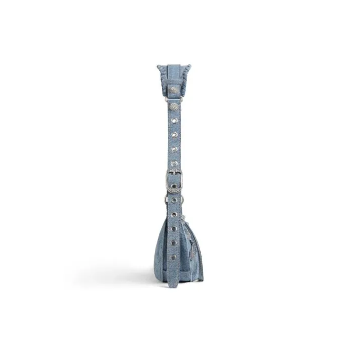 Balenciaga Shoulder Bags Women Women039s Le Cagole Xs Shoulder Bag Denim In Blue Blue Balenciaga Shoulder Bags Women Women039s Le Cagole Xs Shoulder Bag Denim In Blue Blue