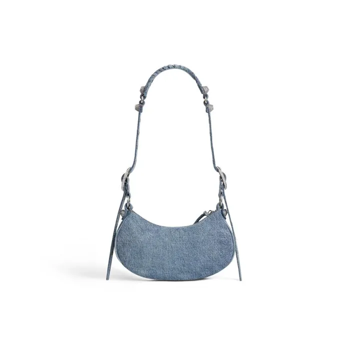 Balenciaga Shoulder Bags Women Women039s Le Cagole Xs Shoulder Bag Denim In Blue Blue Balenciaga Shoulder Bags Women Women039s Le Cagole Xs Shoulder Bag Denim In Blue Blue