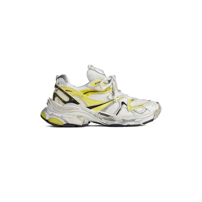 Balenciaga Sneakers Men Men039s Runner 20 Sneaker In Whiteyellowblack Whiteyellowblack