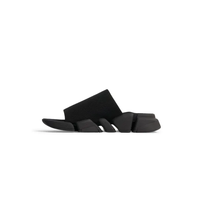 Balenciaga Sneakers Men Men039s Speed 20 Recycled Knit Slide Sandal In Black Black Balenciaga Sneakers Men Men039s Speed 20 Recycled Knit Slide Sandal In Black Black