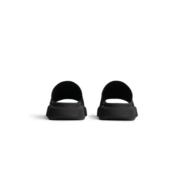 Balenciaga Sneakers Men Men039s Speed 20 Recycled Knit Slide Sandal In Black Black Balenciaga Sneakers Men Men039s Speed 20 Recycled Knit Slide Sandal In Black Black
