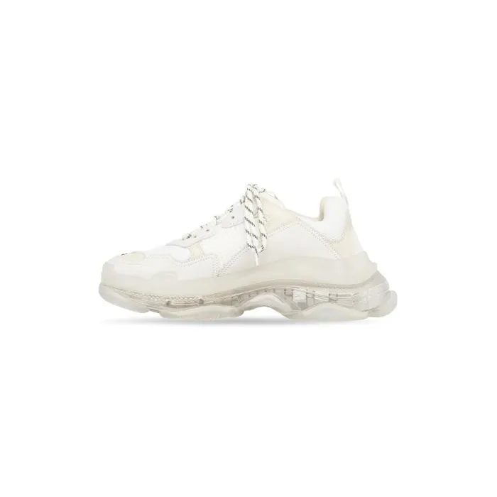 Balenciaga Sneakers Men Men039s Triple S Clear Sole Sneaker In White White Balenciaga Sneakers Men Men039s Triple S Clear Sole Sneaker In White White