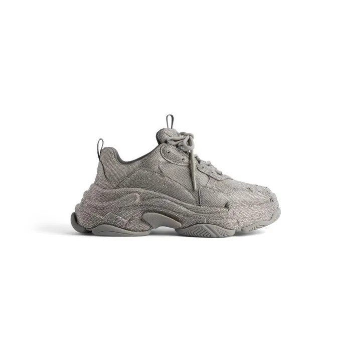 Balenciaga Sneakers Women Women039s Triple S Sneaker With Rhinestones In Dark Grey Dark Grey Balenciaga Sneakers Women Women039s Triple S Sneaker With Rhinestones In Dark Grey Dark Grey