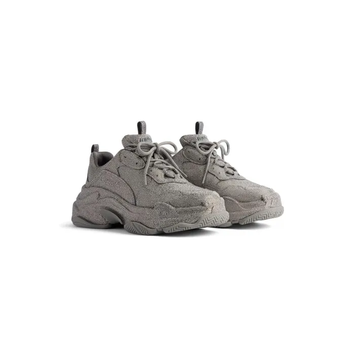 Balenciaga Sneakers Women Women039s Triple S Sneaker With Rhinestones In Dark Grey Dark Grey