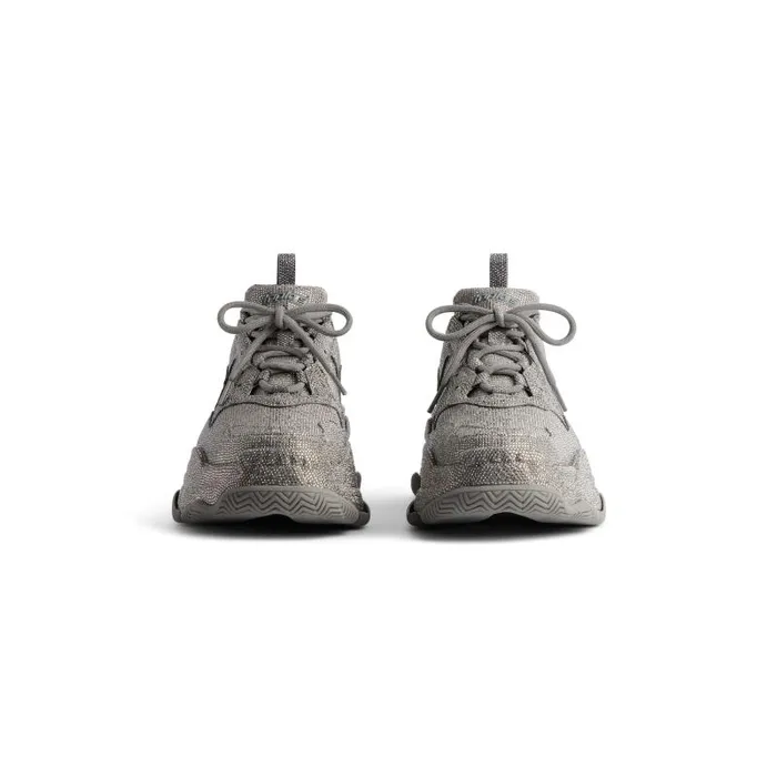 Balenciaga Sneakers Women Women039s Triple S Sneaker With Rhinestones In Dark Grey Dark Grey