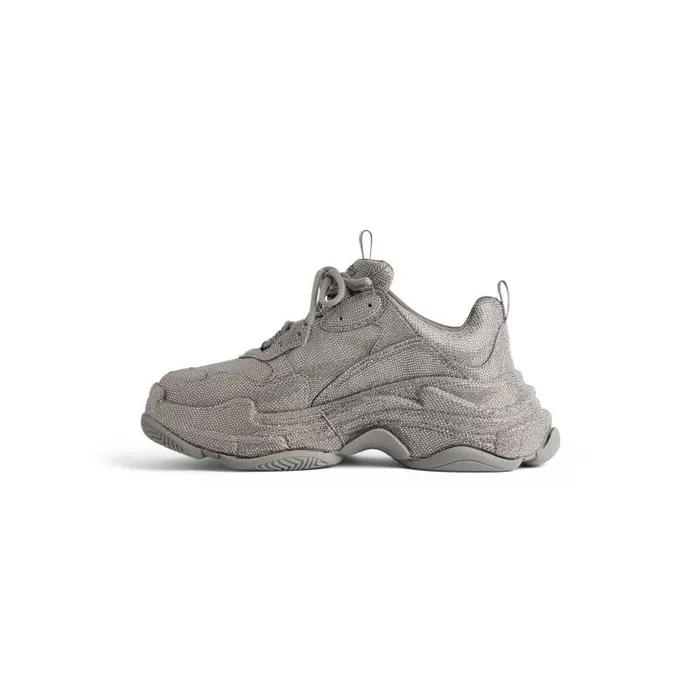 Balenciaga Sneakers Women Women039s Triple S Sneaker With Rhinestones In Dark Grey Dark Grey