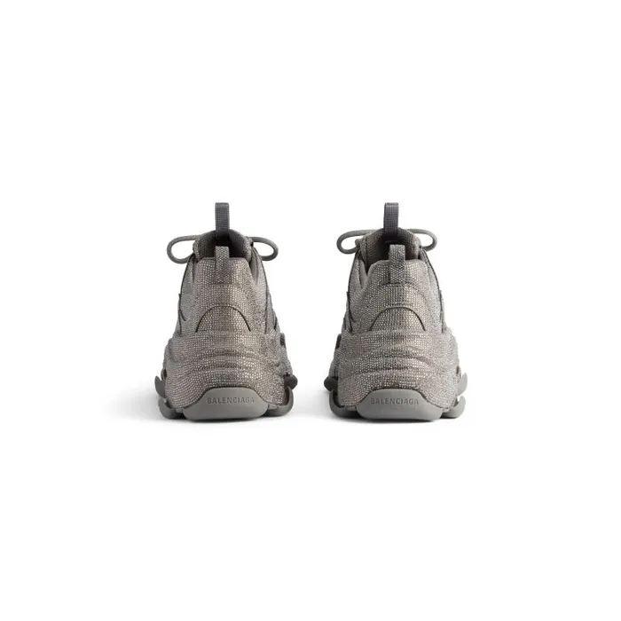 Balenciaga Sneakers Women Women039s Triple S Sneaker With Rhinestones In Dark Grey Dark Grey