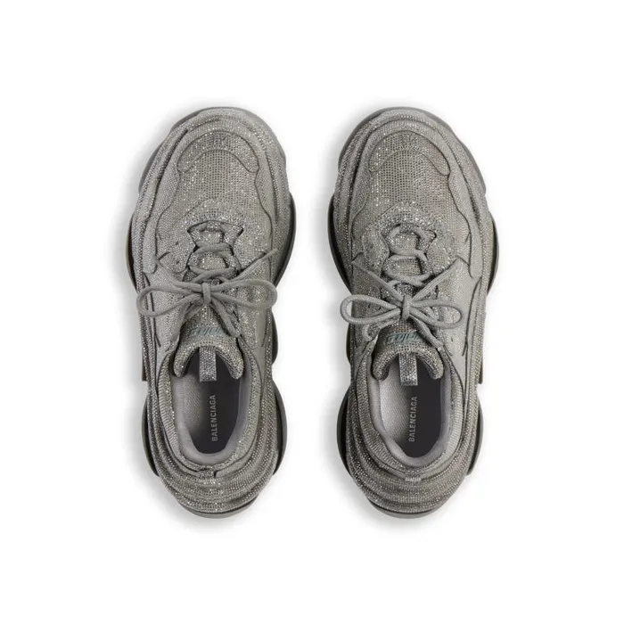 Balenciaga Sneakers Women Women039s Triple S Sneaker With Rhinestones In Dark Grey Dark Grey