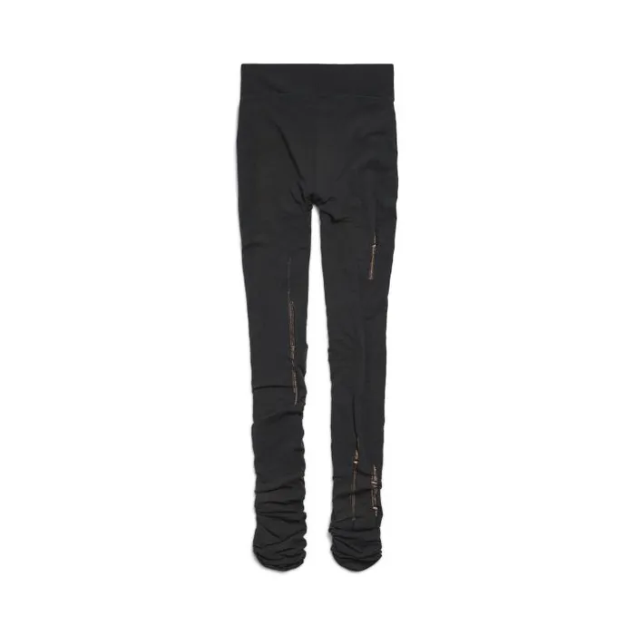 Balenciaga Socks and Tights Women Women039s Destroyed Tights In Blackbeige Blackbeige