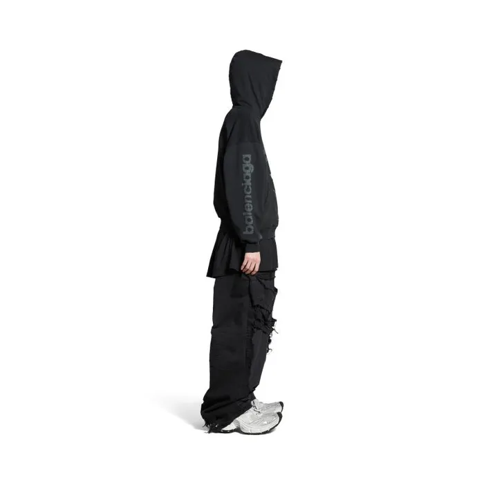 Balenciaga Sweatshirts and Hoodies WomenMen 3b Stencil Hoodie Medium Fit In Black Black Balenciaga Sweatshirts and Hoodies WomenMen 3b Stencil Hoodie Medium Fit In Black Black