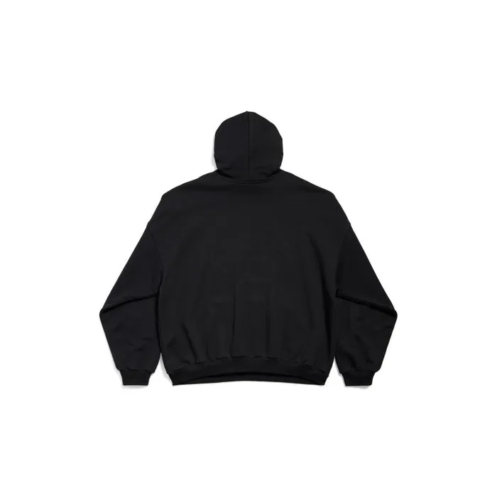 Balenciaga Sweatshirts and Hoodies WomenMen Paris Strass Hoodie Large Fit In Black Black Balenciaga Sweatshirts and Hoodies WomenMen Paris Strass Hoodie Large Fit In Black Black
