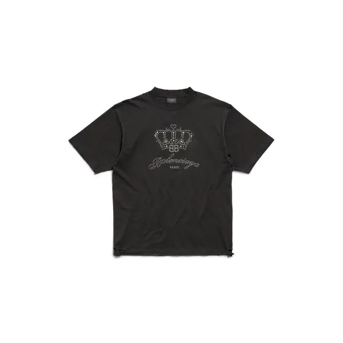 Balenciaga Tshirts WomenMen Bb Motel Tshirt Medium Fit In Black Black