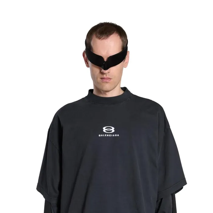 Balenciaga Tshirts WomenMen Unity Sports Icon Cropped Tshirt Large Fit In Blackwhite Blackwhite Balenciaga Tshirts WomenMen Unity Sports Icon Cropped Tshirt Large Fit In Blackwhite Blackwhite