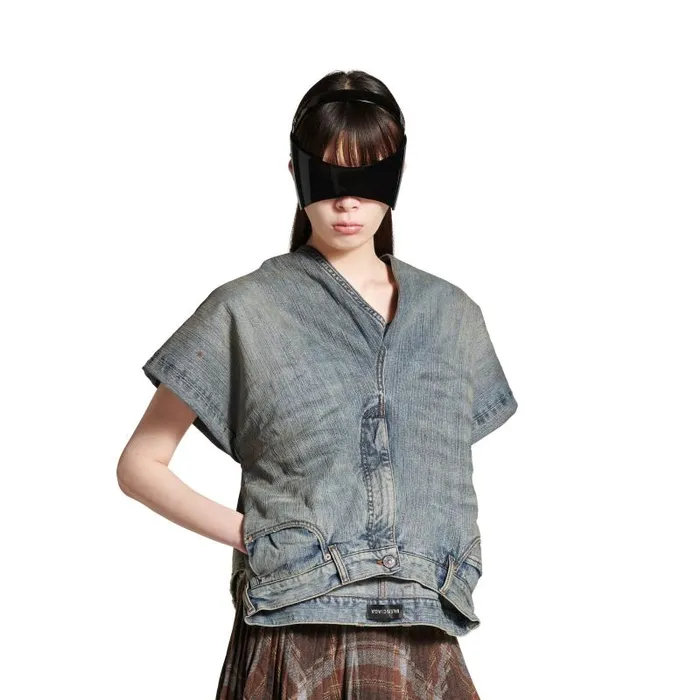 Balenciaga Tops and Shirts Women Women039s Denim Pants Top In Light Blue Light Blue Balenciaga Tops and Shirts Women Women039s Denim Pants Top In Light Blue Light Blue
