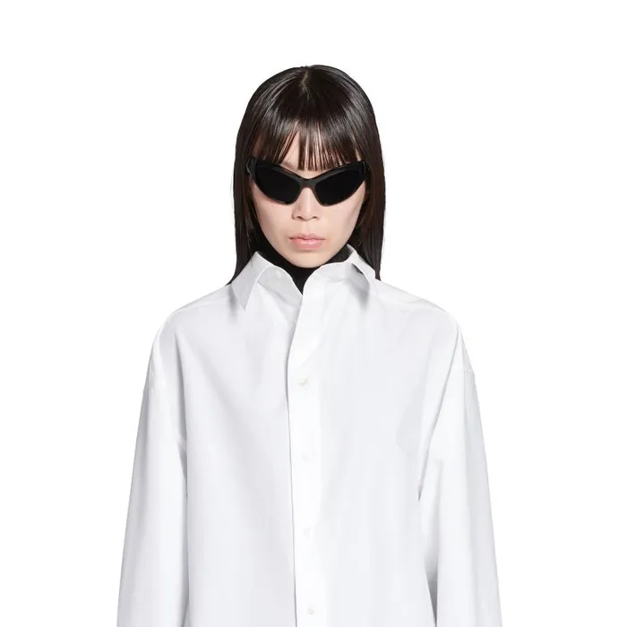 Balenciaga Tops and Shirts Women Women039s Kick Collar Shirt Large Fit In White White Balenciaga Tops and Shirts Women Women039s Kick Collar Shirt Large Fit In White White