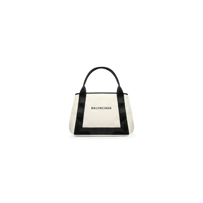 Balenciaga Tote Bags Women Women039s Navy Small Cabas In Beige Beige