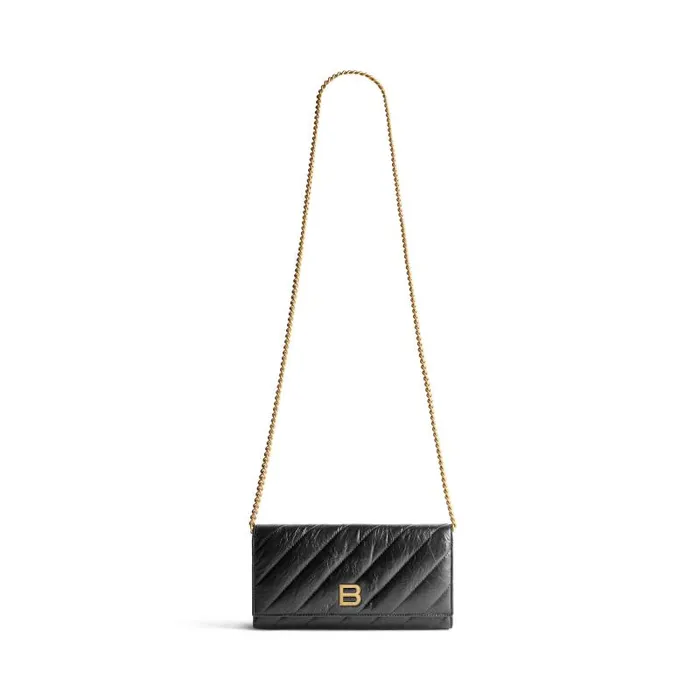 Balenciaga Wallets On Chain Women Women039s Crush Wallet On Chain Quilted In Black Black Balenciaga Wallets On Chain Women Women039s Crush Wallet On Chain Quilted In Black Black