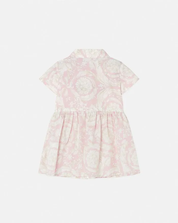 Barocco Baby Shirt Dress Pinkprint Children Versace Clothing
