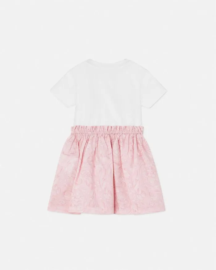 Barocco Baby TShirt Dress Light Pink Children Versace Clothing