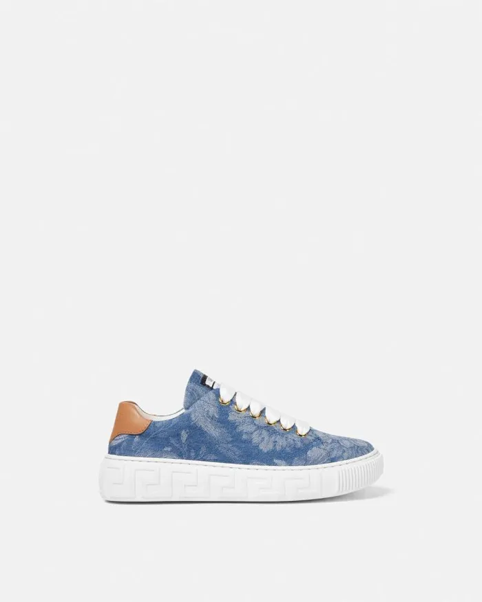 Barocco Greca Kids Sneakers 2us7v Children Versace Shoes