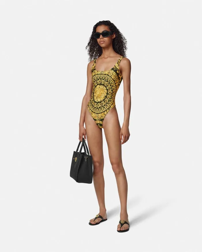 Barocco OnePiece Swimsuit Print Women Versace Swimwear