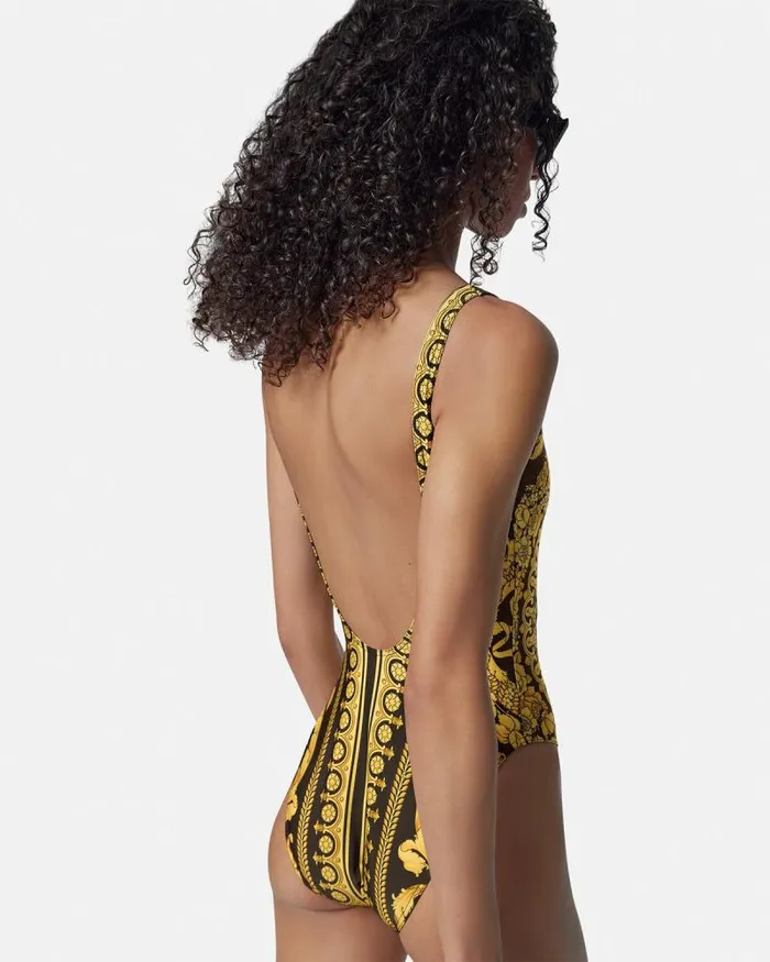 Barocco OnePiece Swimsuit Print Women Versace Swimwear