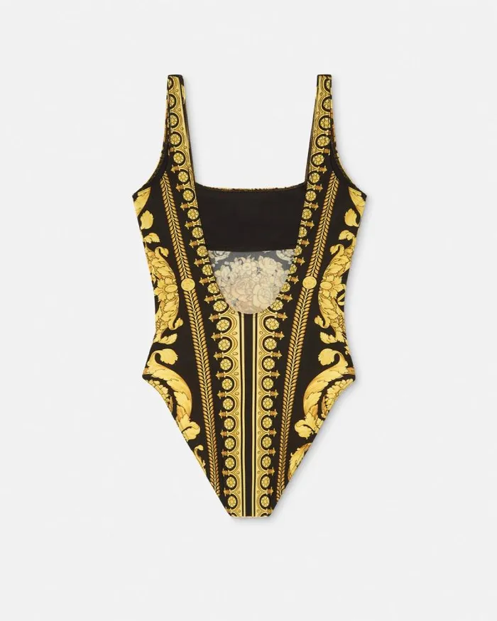 Barocco OnePiece Swimsuit Print Women Versace Swimwear