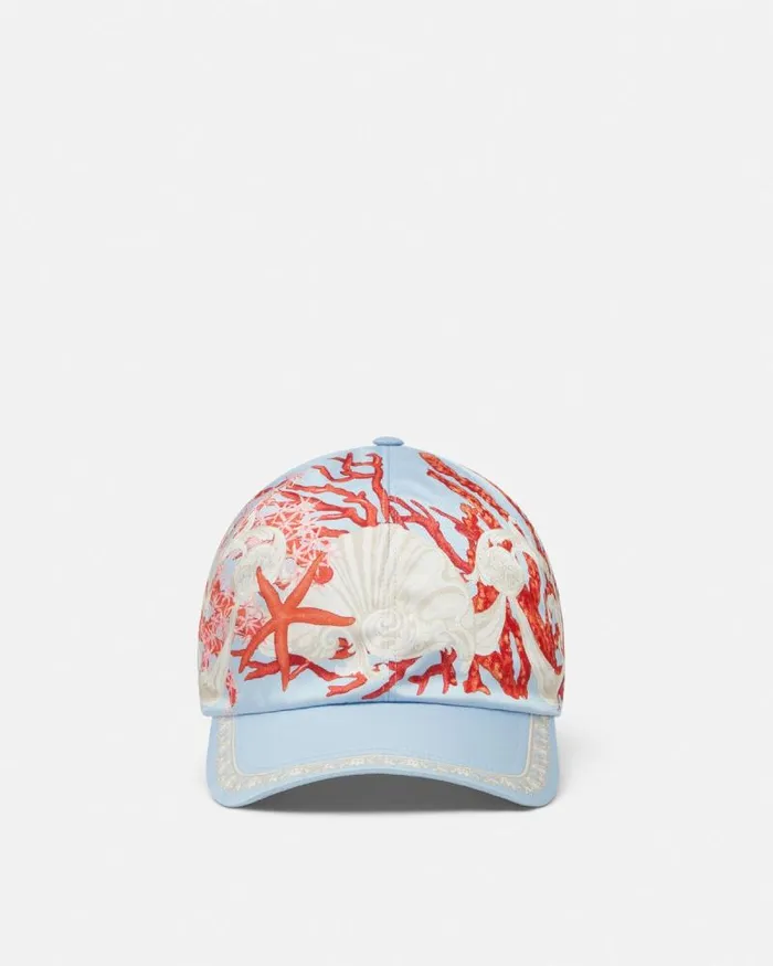 Barocco Sea Baseball Cap Blueprint WomenMen Versace Hats and Caps