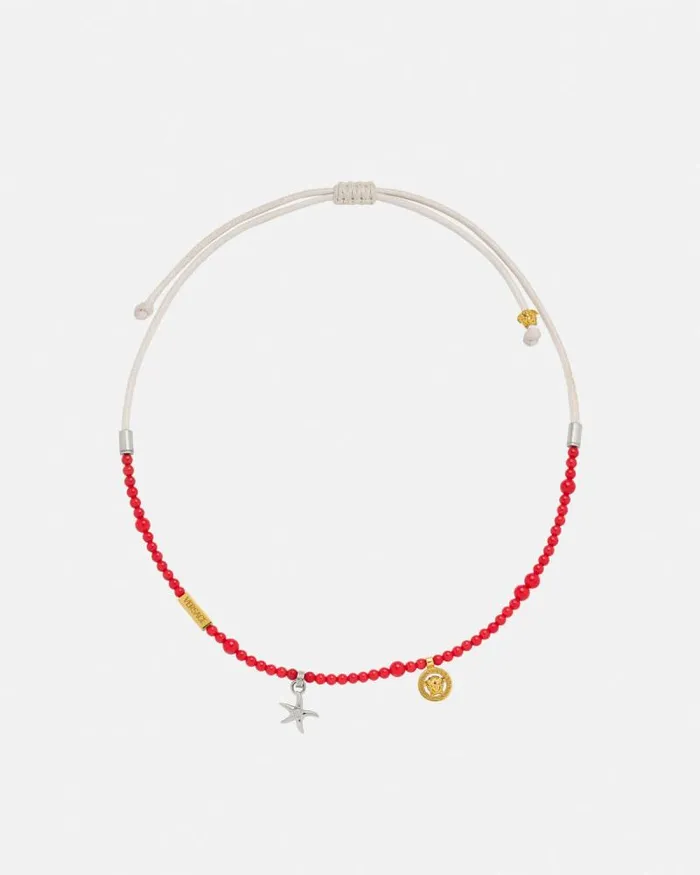 Barocco Sea Necklace Red WomenMen Versace Necklaces