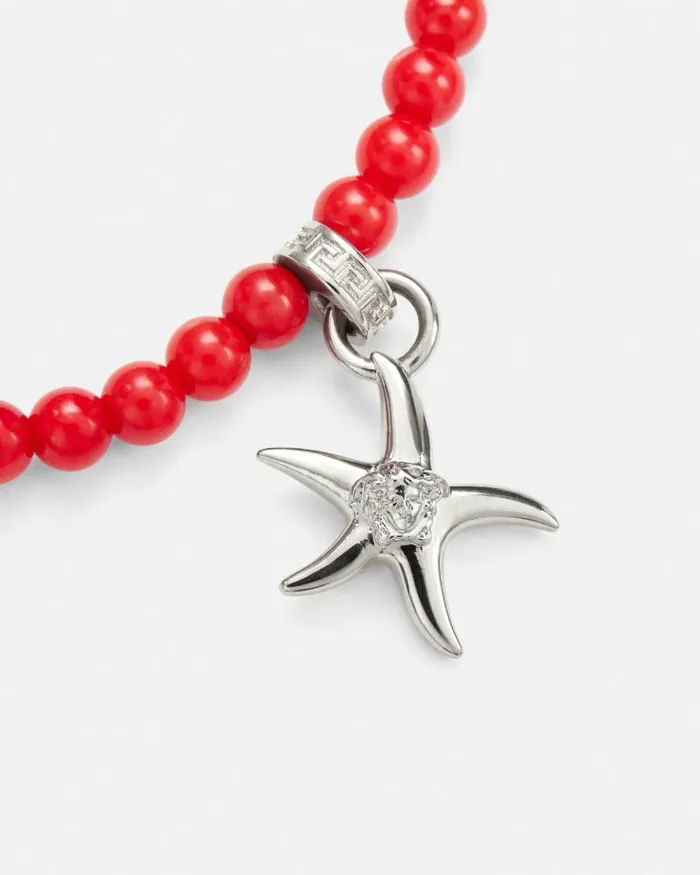Barocco Sea Necklace Red WomenMen Versace Necklaces