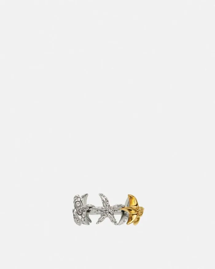 Barocco Sea Ring Silvergold Women Versace Rings