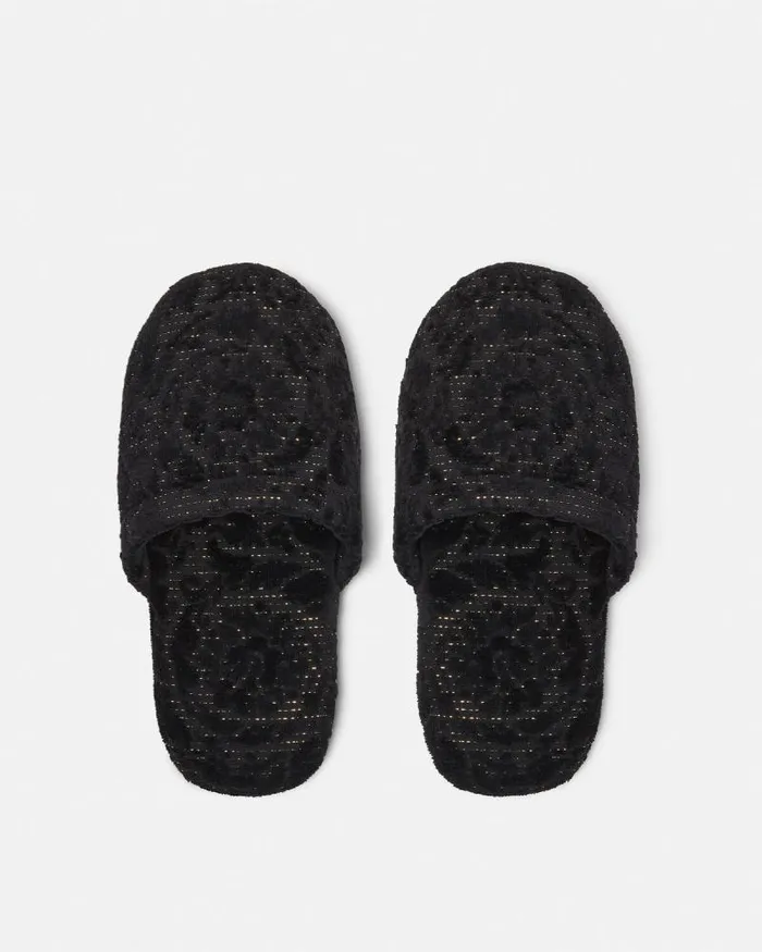 Barocco Slippers Gray Home and Lifestyle Versace Slippers