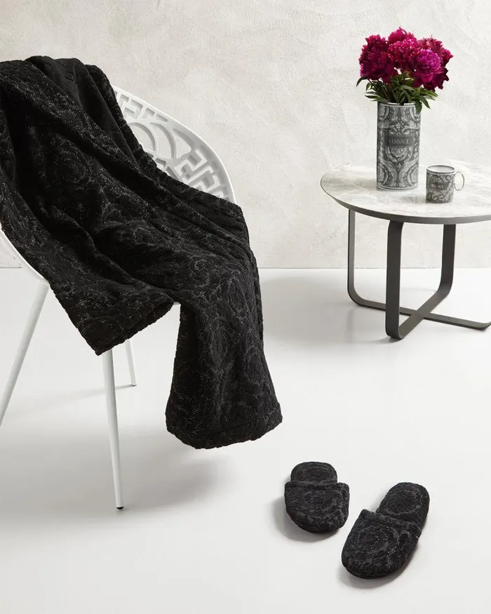 Barocco Slippers Gray Home and Lifestyle Versace Slippers