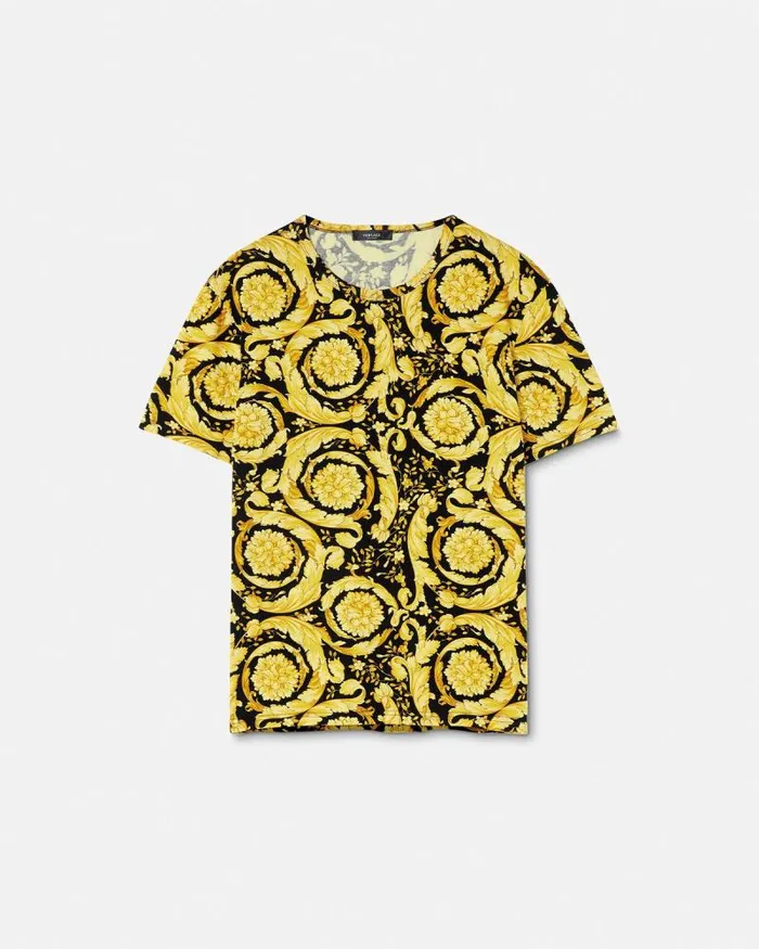Barocco Undershirt Black Men Versace Loungewear and Pajamas