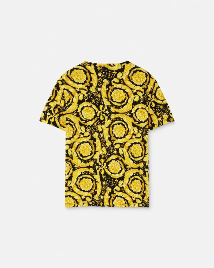 Barocco Undershirt Black Men Versace Loungewear and Pajamas