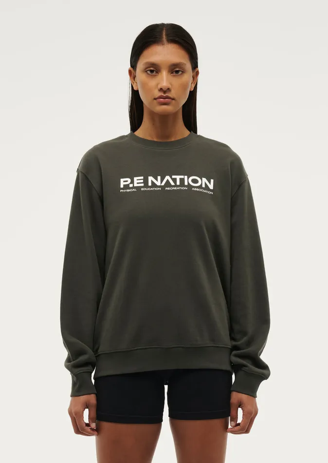 Baseline PE Nation Women QUALIFY SWEAT IN GUNMETAL